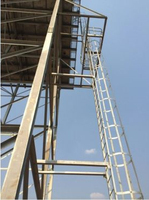 Andamio de tanque de agua, estructura de acero galvanizado en caliente, torre de estructura de acero