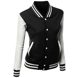 Chaqueta de Béisbol Varsity Personalizada en Azul Marino y Blanco, Acolchada, de Poliéster/Algodón, Ecológica, de Secado Rápido, Servicio OEM para Invierno - Product Image 6