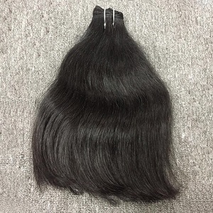 Gran Stock de Extensiones de Cabello Virgen Indio Crudo Sin Procesar de Alta Calidad, 100% Remy, Cabello Humano de Una y Doble Capa para Tejer a Máquina - Product Image 1