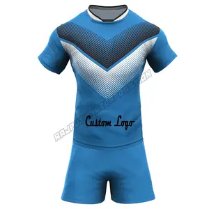 Magliette personalizzate da uomo e donna da allenamento uniformi da Rugby con Design personalizzato sublimato e Unisex corto