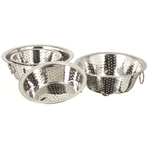 Passoire ronde en acier inoxydable poignées écologique contact alimentaire panier de vidange sûr pour la maison Restaurant cuisine préparation des aliments - Product Image 2