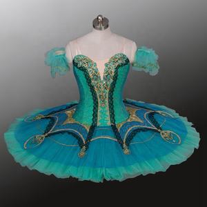 Miễn phí vận chuyển dành cho người lớn màu xanh trắng harlequinade chuyên nghiệp Ballet tutu trang phục Cô Gái cổ điển Pancake TUTU DRESS - Product Image 4