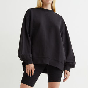 Conjunto de ropa de otoño e invierno para mujer, Jersey holgado, pantalones de chándal, sudadera lisa con cuello redondo, pantalones de chándal para mujer - Product Image 1