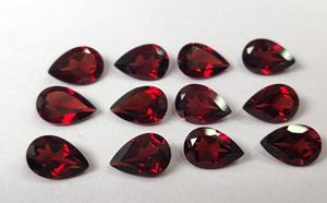 ลูกแพร์โกเมนธรรมชาติตัด3X5มม. ถึง7X10มม. ตัดลูกแพร์โกเมนหลวม - Product Image 2