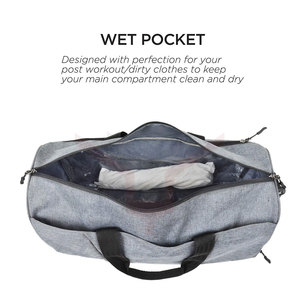 Sac de sport unisexe, logo personnalisé, polyester, fermeture éclair, nouvelle mode, équipement de fitness - Product Image 4