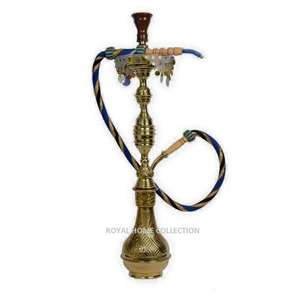 Antique Party Decor Brass Hookah - Product Image 1