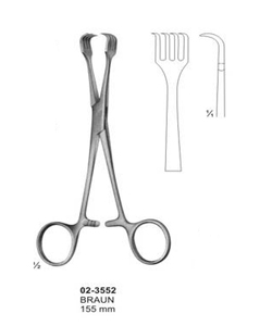 คีมถอนฟันสแตนเลสแบบใช้มือ 155 มม. เครื่องมือผ่าตัดแบบใช้ซ้ำได้ - Product Image 1