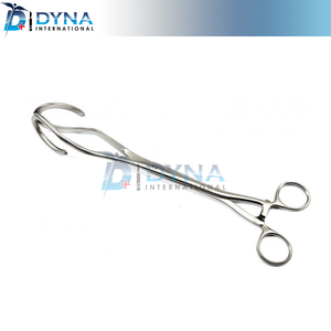 Pinzas uterinas elevadoras Dartigues de 27 cm para ginecología, aborto y parto - Product Image 1