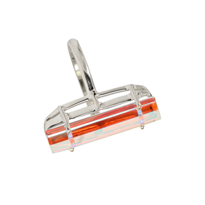 RJR00080 Mystic <b>Quartz</b> Gemstone Multi Color Baguette Eternity Vermeil Manufactured India 925 Sterling Silver <b>Ring</b> Fine Jewelry - Product Image 5