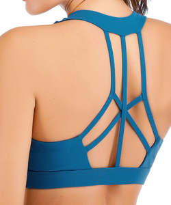 ที่กำหนดเองผลกระทบสูงกีฬาชุดชั้นในการบีบอัดกีฬายกทรง - Product Image 5