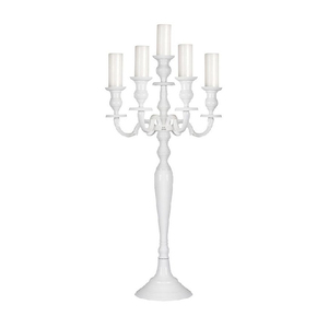 Fabricant britannique en gros bougeoir en métal mariage décoratif conception simple bougeoir couleur noire vivant - Product Image 3