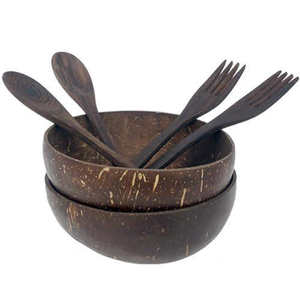 Bol en coquille de noix de coco avec logo client pour vaisselle Accessoires de décoration de cuisine en noix de coco Bol et bol en noix de coco pour le stockage des bougies - Product Image 4