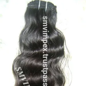 100g 18inch #1b natural black deep wave virgin Remy Brazilian and Indian human hair no shedding weft extensions