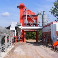 Équipement de construction de routes 120 T/H Machine à goudron d'usine d'asphalte
