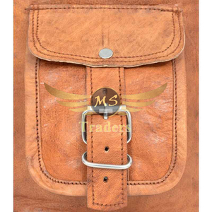 Mochila con estampado de logotipo personalizado, bolsas de viaje para exteriores, mochila de viaje para exteriores de cuero genuino Vintage a la moda 2024 - Product Image 5