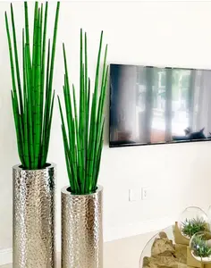 S-001 Oem人工グリーンスネーケルートPuプラスチックスネークグラスツリー植物ポット家の装飾用