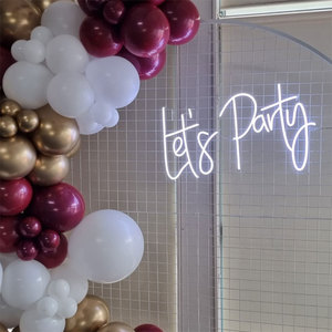 Custom <strong>Neon</strong> Light <strong>Sign</strong> Led Alphabet Letters <strong>Lets</strong> <strong>Party</strong> <strong>Sign</strong> Making Led <strong>Neon</strong> <strong>Sign</strong> Lighting Decoration for Events - Product Image 3
