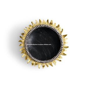 Sun Shape จาน & ชามเสิร์ฟอลูมิเนียม,จานโลหะและหินอ่อนสำหรับตกแต่งบ้านและโรงแรม - Product Image 5