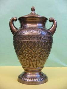 Urne funéraire structurée royale pour les cendres humaines Urne traditionnelle pour les cendres adultes pour les services funéraires Urnes funéraires décoratives - Product Image 4