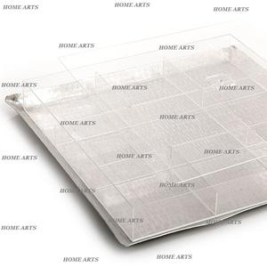 Plateau alimentaire de design simple couleur argent, plateau à dessert en acier inoxydable de qualité supérieure avec couvercle en acrylique, en gros - Product Image 6