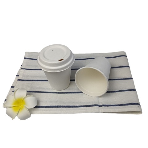 For Hot Drink Biodegradable Unbleached Sip Disposable Coffee Water 80mm 90mm Lid Compostable Cup Cover