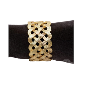 Anneau de serviette en aluminium de couleur or avec forme d'ananas Porte-serviettes pour mariage Accessoires de table - Product Image 6