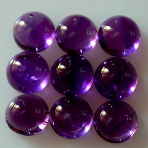 Cabujón de piedras preciosas sueltas de amatista natural de buena calidad al por mayor, forma redonda Lisa para hacer joyas de alto valor por quilate - Product Image 2