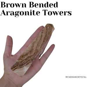 Wholesale Brown Bended Aragonite Towers Handmade Feng Shui Gemstone <b>Crystal</b> Towers Chocolate Calcite <b>Crystals</b> - Product Image 4