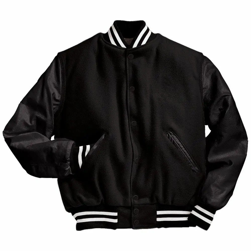 Bán Buôn Varsity Áo Khoác Tay Áo Bóng Chày Áo Khoác yasin Mặc 2 Sọc Sườn Letterman Hoodie Nhiều Màu Len Cơ Thể Da Cho Mens