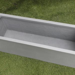 Xám FRP Planter Ngang Sợi Thủy Tinh Nồi Nhân Tạo Planter Nồi Sử Dụng Vườn Decor Set Ornaments Kit Flower Vase Trong Nhà Ngoài Trời - Product Image 1