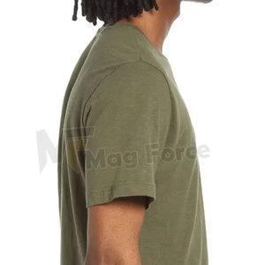 เสื้อยืดผู้ชายคุณภาพสูง สีตามสั่ง ผ้าฝ้าย แขนสั้น เสื้อยืดกีฬา พร้อมโลโก้แบบกำหนดเอง - Product Image 5