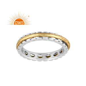 Anillo de declaración de Spinner Unisex de plata de ley hecho a mano, joyería de plata para mujer, regalo para ella - Product Image 1