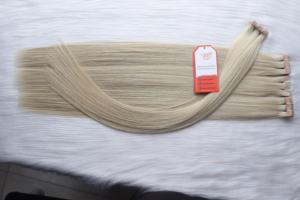 Extensions de cheveux humains européens vierges de haute qualité 100% vierges 12a vierges non traitées naturelles lisses Remy Hair Machine Double Weft - Product Image 2