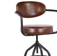 Meilleur tabouret de bar moderne réglable et pivotant, durable, en métal et cuir, pour la maison, la cuisine, la salle à manger, le salon, l'hôtel, la salle de sport, l'école, l'extérieur