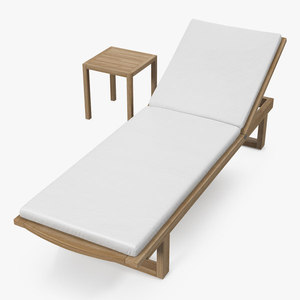 Chaise longue réglable en bois massif au design moderne et minimaliste pour piscine, jardin, villa, parc et salon - Product Image 2