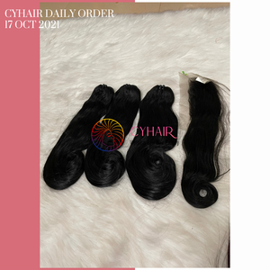 Meilleure vente 2021, extensions de cheveux Remy de haute qualité à double trame pour femmes, perruques en cheveux humains vierges, nouvelle commande, 100% - Product Image 2