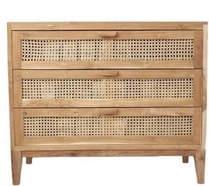 Armoire en rotin de couverture de canne en bois, tendance, pour Look de maison Vintage, nouvelle collection - Product Image 4
