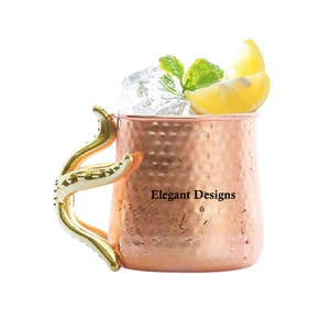 Simple Plain Luxury Copper Beer Mug Customized Shape Fancy Moscow Mule Mug Drink Ware Elegant Designer Copper Beer Tankard - Product Image 5