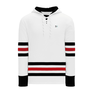 High Quality Tackle Twill Embroidery Custom Made Ice Hockey Hoodie <b>Laces</b> Windproof Breathable Eco-Friendly 100% Cotton Fleece - Product Image 3