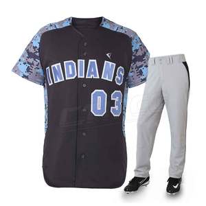 Camiseta de béisbol al por mayor de alta calidad ropa deportiva transpirable con mangas de sublimación - Product Image 2