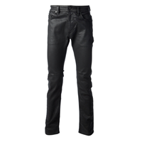 Celana Jeans Denim Pria Model Longgar Trendi Keren, Bahan Tebal Anti Air untuk Musim Dingin, Warna Solid Kasual, Buatan Bangladesh