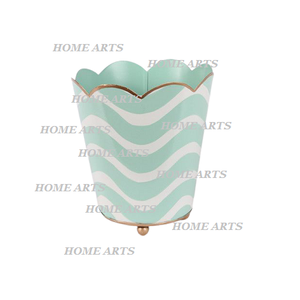 Marvelous Design Garbage Dust <b>Bin</b> Handmade Metal Round Shape <b>Waste</b> <b>Bin</b> For Home Hotel And Restaurant Use - Product Image 2