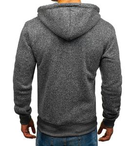 Sweat-shirts à capuche zippés en polaire pour homme de haute qualité, teinture unie, couleurs personnalisées, tailles, écologiques, respirants, fabriqués en usine - Product Image 4