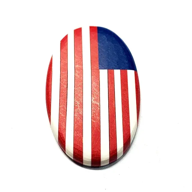 Wie USA Flagge Oval Cabochon verbunden Attraktives Paar Beste Qualität Composite Bhatti Loose Gem stone