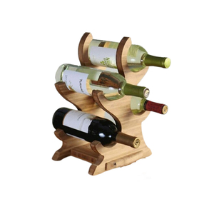 Estante moderno personalizado para vino, estante apilable de madera, soporte para botellas - Product Image 1