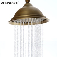 Ensemble de robinetterie de douche murale en laiton antique pour salle de bain
