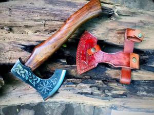 Martillo Multiherramienta Pequeño para Exteriores, Multifuncional, para Camping, Hacha, Tomahawk, Cabeza de Acero, Mango de Madera de Fresno, 20 Pulgadas, Dureza 56-60 - Product Image 4