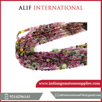 Cuentas de Turmalina 100% Naturales de Alta Calidad al por Mayor, Sueltas, Lisas, de Forma Irregular, Multicolor, Excelentes para Pulseras Alif