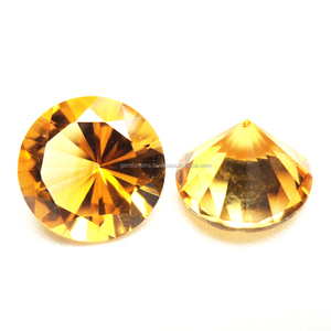 พลอยซิทรินทรงหลวมเจียระไนเหลี่ยม 13.70x13.70 มม. พลอยซิทรินทรงคุชชั่นสำหรับแหวน เครื่องประดับ อัญมณีกึ่งมีค่า - Product Image 4