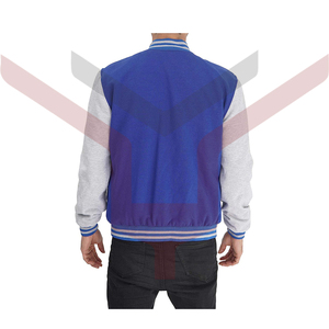 แจ็คเก็ตเบสบอล,บอมเบอร์หนังแจ็คเก็ตเบสบอลสำหรับผู้ชาย - Product Image 2